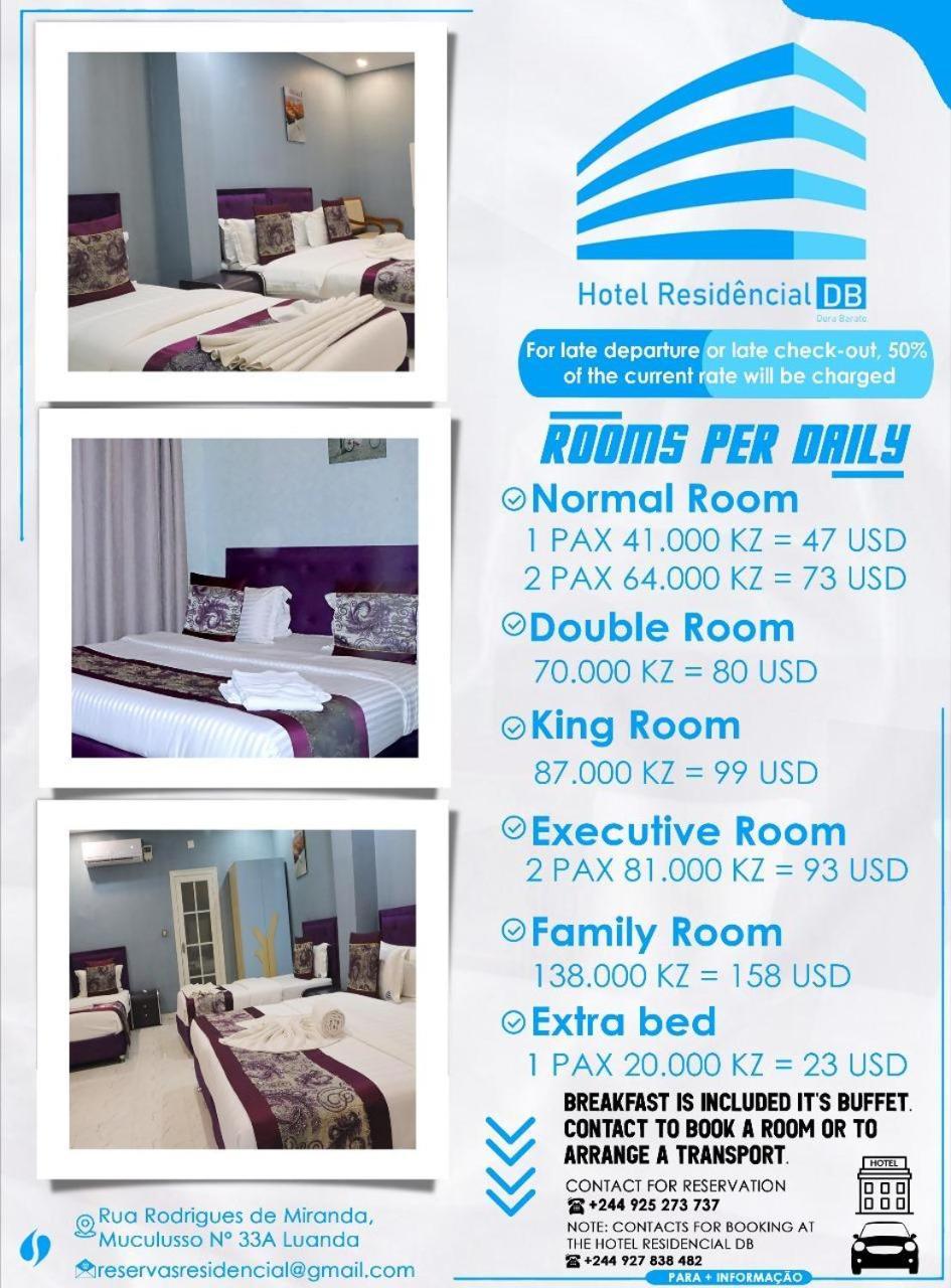 فندق Residencial Db لواندا المظهر الخارجي الصورة